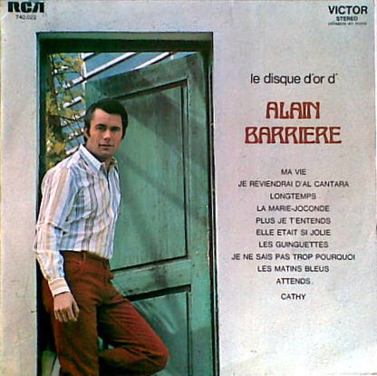 Alain Barrière : Le Disque D'Or D'Alain Barrière (LP, Comp, RE)