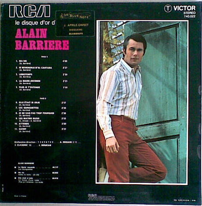 Alain Barrière : Le Disque D'Or D'Alain Barrière (LP, Comp, RE)