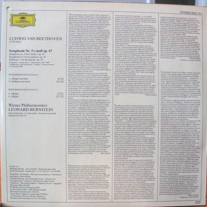 Ludwig van Beethoven / Wiener Philharmoniker, Leonard Bernstein : Symphonie No. 5 (LP)