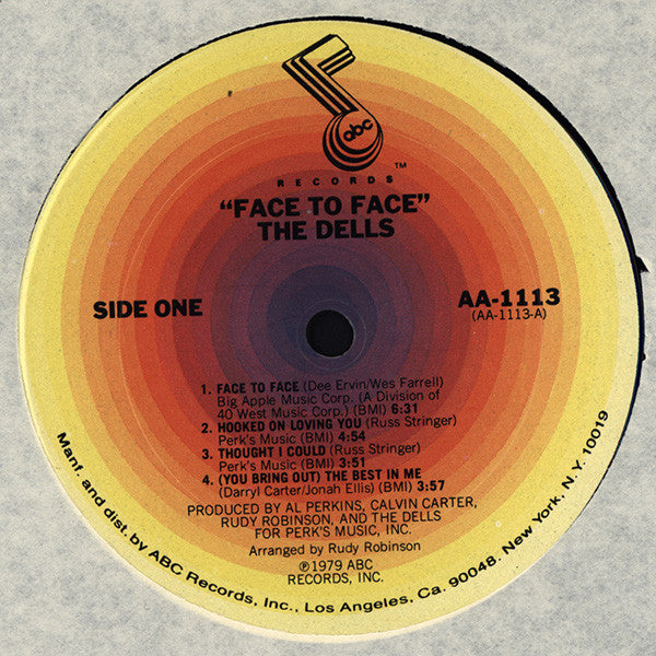 The Dells : Face To Face (LP, Album)