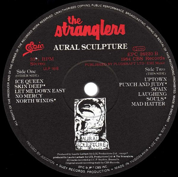 The Stranglers : Aural Sculpture (LP, Album)