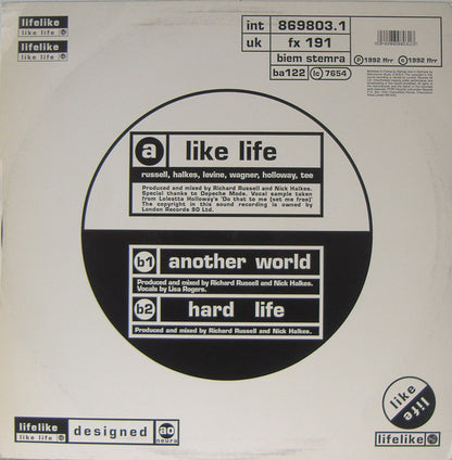 Lifelike (2) : Like Life (12")