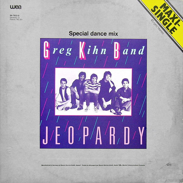 Greg Kihn Band : Jeopardy (12", Maxi)