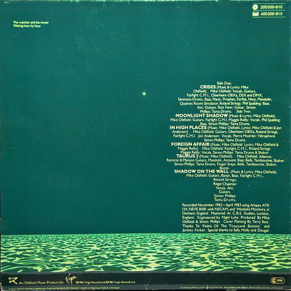 Mike Oldfield : Crises (LP, Album)