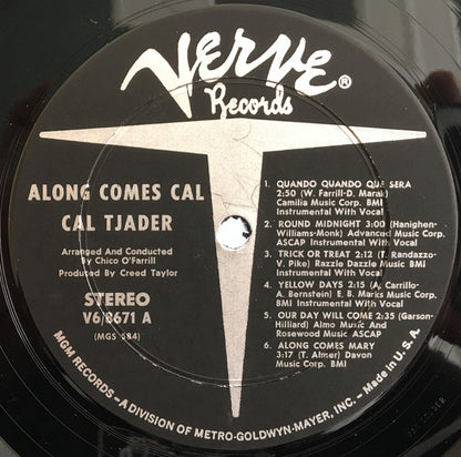 Cal Tjader : Along Comes Cal (LP, Album)