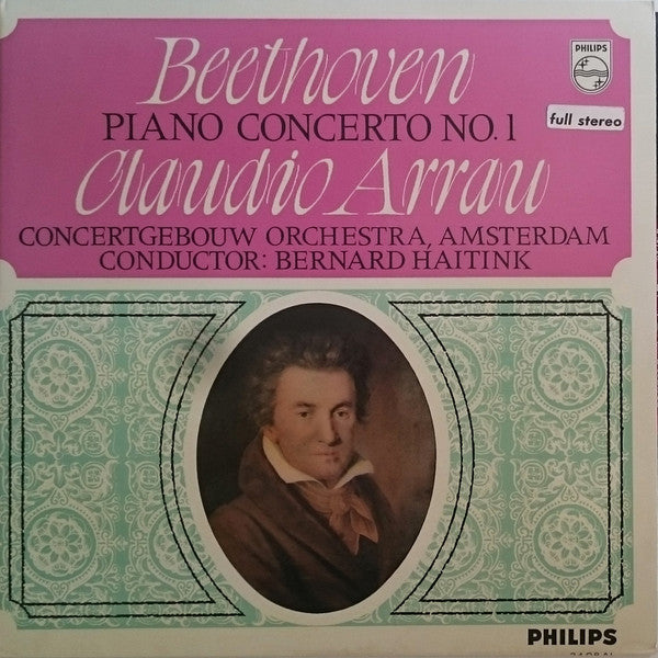 Ludwig van Beethoven, Claudio Arrau : Piano Concerto No. 1 In C, Op.15 (LP)