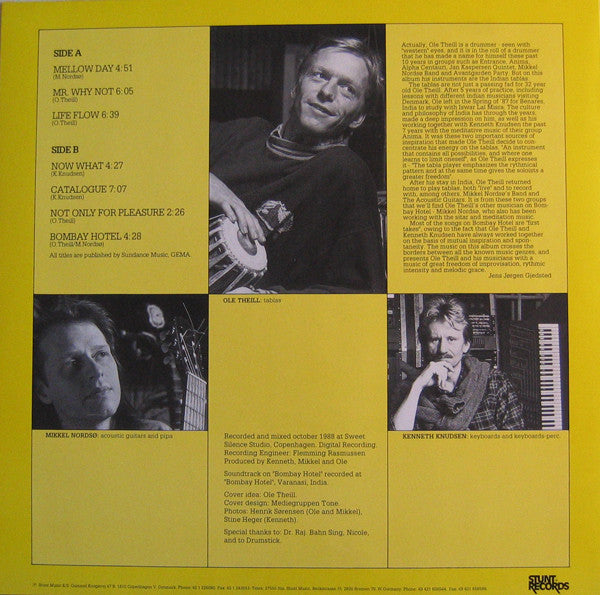 Ole Theill / Kenneth Knudsen / Mikkel Nordsø : Bombay Hotel (LP, Album)