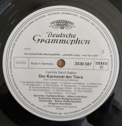 Sergei Prokofiev · Camille Saint-Saëns · Loriot · Karlheinz Böhm · Alfons & Aloys Kontarsky · Wiener Philharmoniker · Karl Böhm : Prokofieff: Peter Und Der Wolf / Saint-Saëns: Der Karneval Der Tiere (LP, TP)