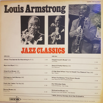 Louis Armstrong : Jazz Classics (LP, Comp, TEL)