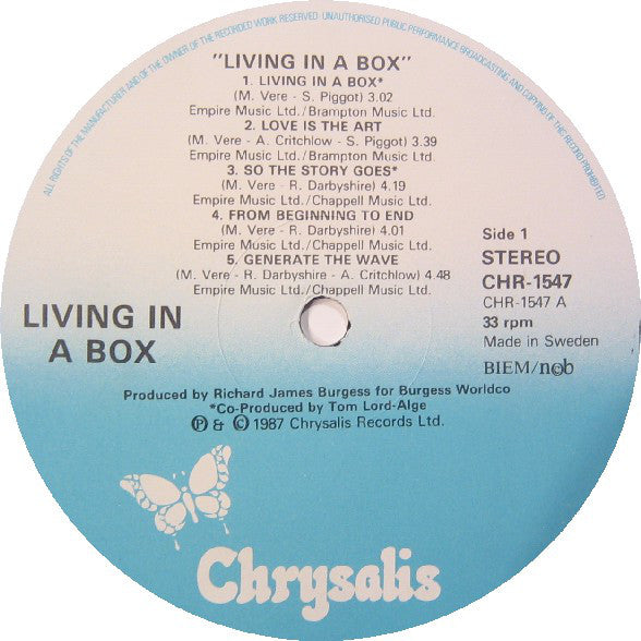 Living In A Box : Living In A Box (LP, Album)