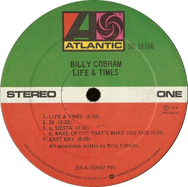 Billy Cobham : Life & Times (LP, Album, PR )