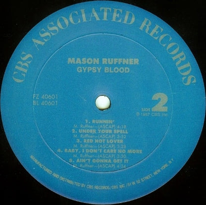 Mason Ruffner : Gypsy Blood (LP, Album)