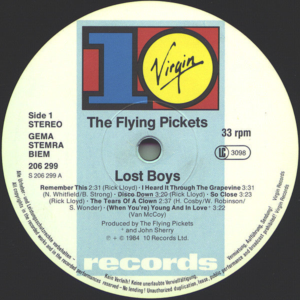 The Flying Pickets : Lost Boys (LP, Album)