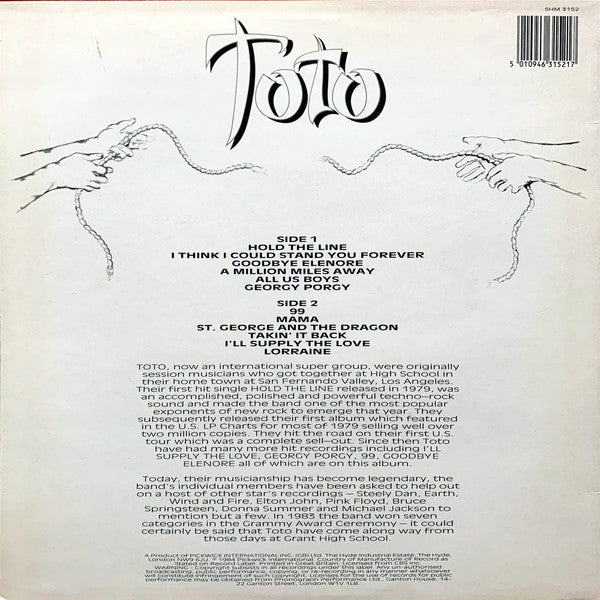 Toto : Hold The Line (LP, Comp)