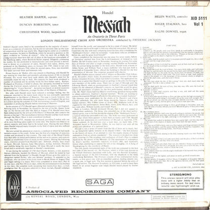 Georg Friedrich Händel - London Philharmonic Choir And London Philharmonic Orchestra Conducted By Frederick Jackson : Messiah (Complete Score) (2xLP)