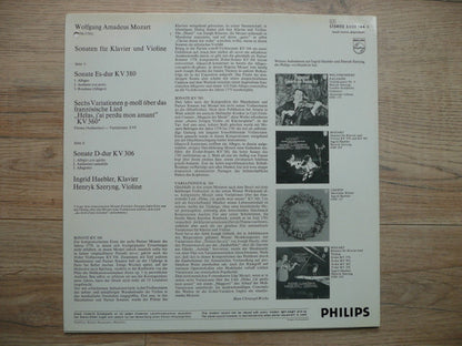 Wolfgang Amadeus Mozart, Ingrid Haebler, Henryk Szeryng : Sonaten Für Klavier Und Violine, KV 380 Und KV 306 / Variationen KV 360 (LP)