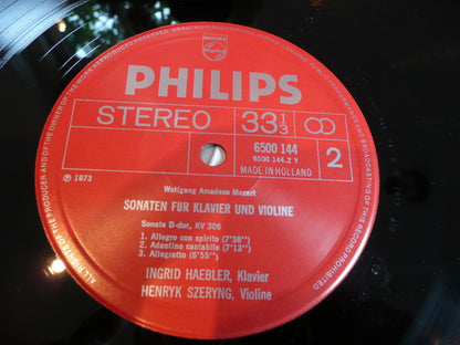 Wolfgang Amadeus Mozart, Ingrid Haebler, Henryk Szeryng : Sonaten Für Klavier Und Violine, KV 380 Und KV 306 / Variationen KV 360 (LP)