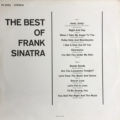 Frank Sinatra : 25 Years Of Sinatra - The Best Of Frank Sinatra (LP, Comp)