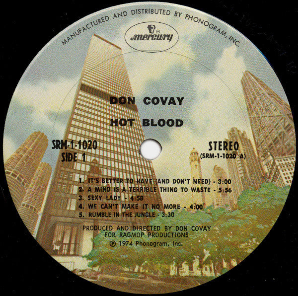 Don Covay : Hot Blood (LP, Album)