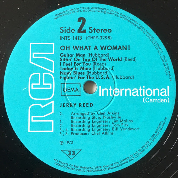 Jerry Reed : Oh What A Woman! (LP, Album, Comp)