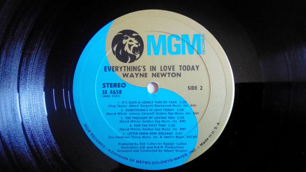 Wayne Newton : Everything's In Love Today (LP, Album)