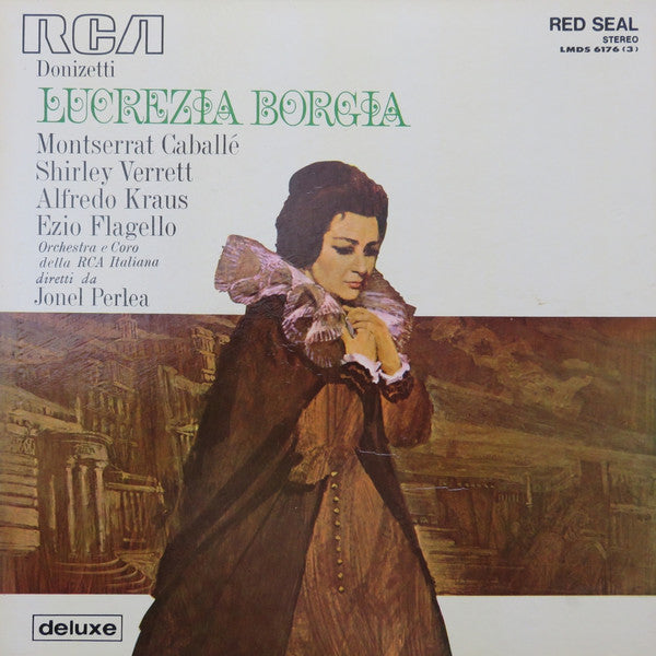 Gaetano Donizetti, Montserrat Caballé, Shirley Verrett, Alfredo Kraus, Ezio Flagello, Jonel Perlea : Lucrezia Borgia (3xLP, MP + Box)