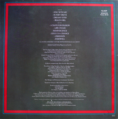 Jean-Luc Ponty : A Taste For Passion (LP, Album, RE)