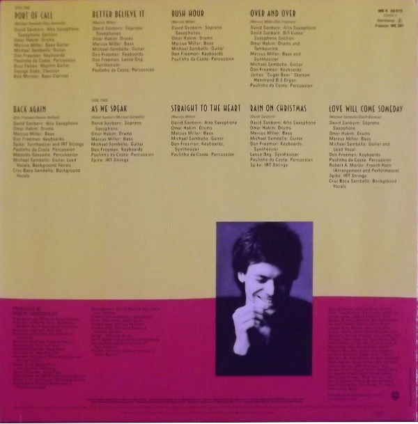 David Sanborn : As We Speak (LP, Album)