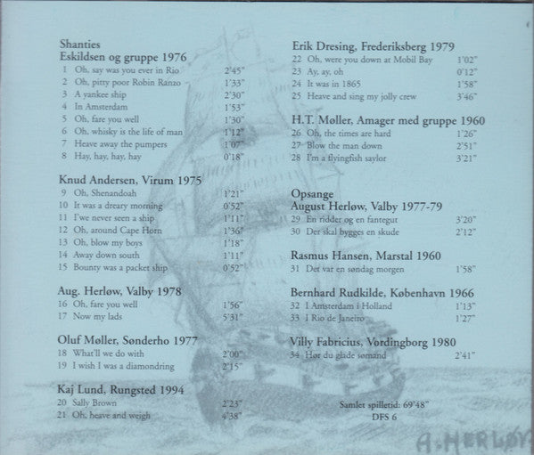 Various : Shanties & Opsange (CD)