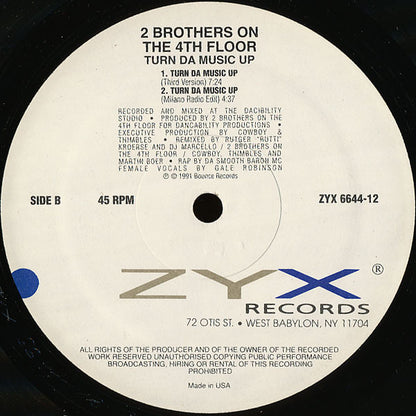 2 Brothers On The 4th Floor : Turn Da Music Up (12")