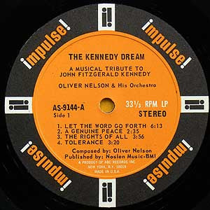 Oliver Nelson And His Orchestra : The Kennedy Dream (LP, Album, Gat)