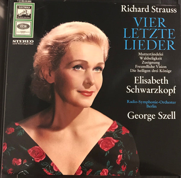 Richard Strauss, Elisabeth Schwarzkopf, George Szell, Radio-Symphonie-Orchester Berlin : Vier Letzte Lieder (LP, RE, RP, Red)