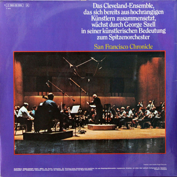 David Oistrach, Mstislav Rostropovich, George Szell, The Cleveland Orchestra, Johannes Brahms : Doppelkonzert A Moll Op. 102 (LP, gol)