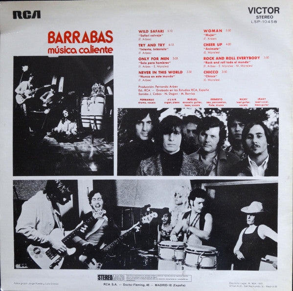 Barrabas : Barrabas (LP, Album)