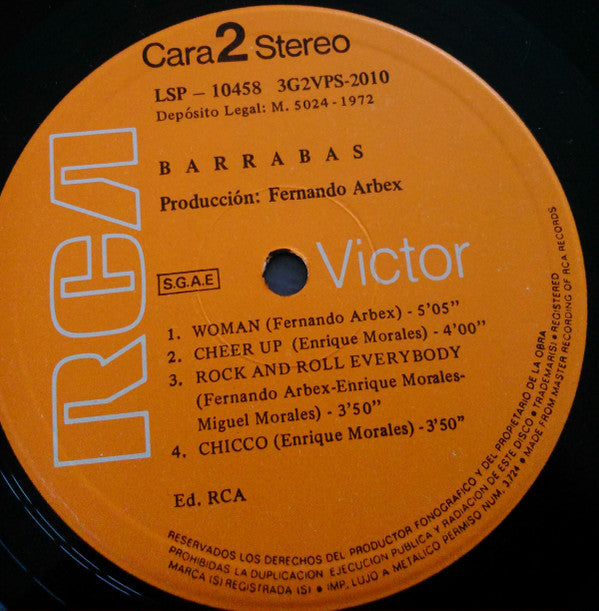 Barrabas : Barrabas (LP, Album)