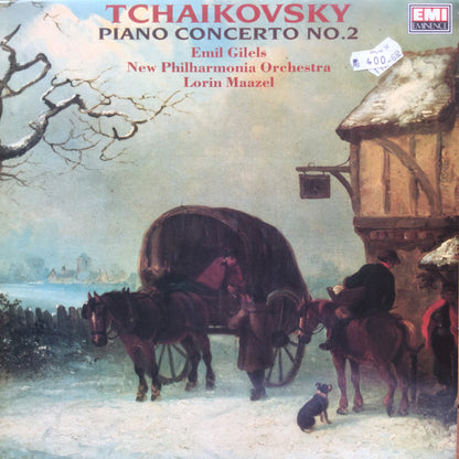 Pyotr Ilyich Tchaikovsky, Emil Gilels, Lorin Maazel, New Philharmonia Orchestra : Piano Concerto No. 2  (LP, Album)