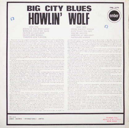 Howlin' Wolf : Big City Blues (LP, Album, RE)