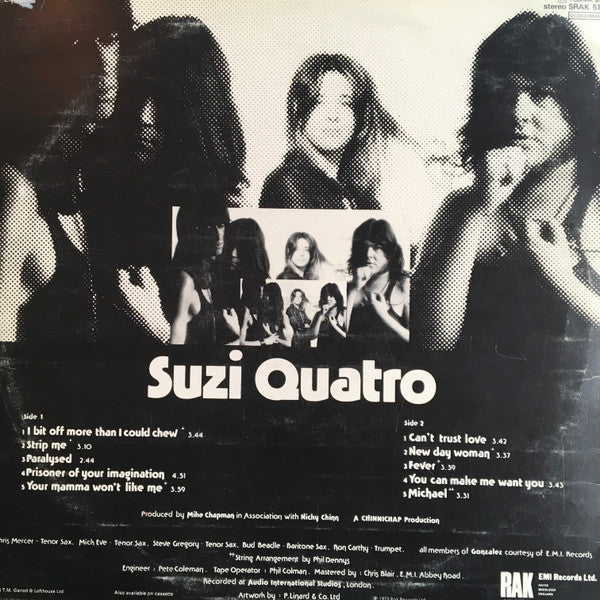 Suzi Quatro : Your Mamma Won't Like Me (LP, Album)