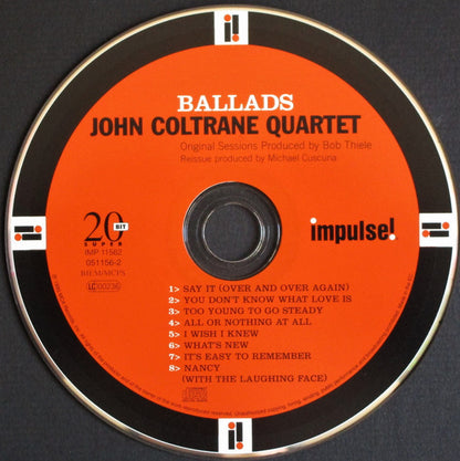 The John Coltrane Quartet With McCoy Tyner, Jimmy Garrison & Elvin Jones : Ballads (CD, Album, RE, RM, Dig)
