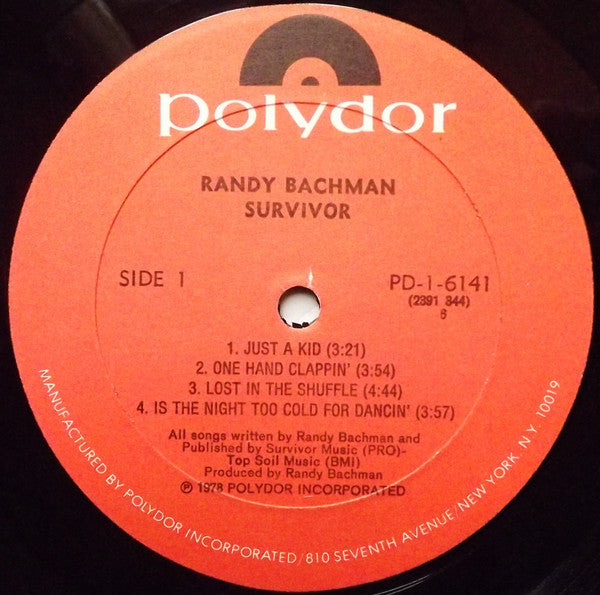 Randy Bachman : Survivor (LP, Album, All)