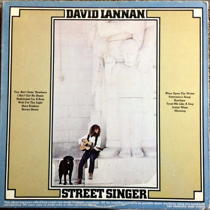 David Lannan : Street Singer (LP, Album, Pre)