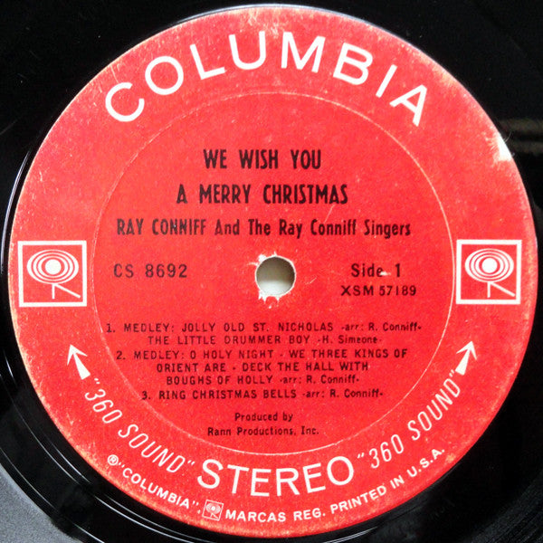 Ray Conniff And The Singers : We Wish You A Merry Christmas (LP, Album, RP, Ter)