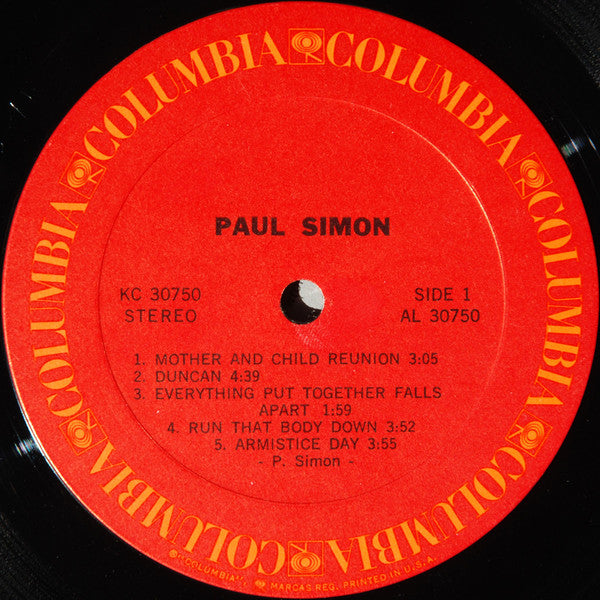 Paul Simon : Paul Simon (LP, Album, Pit)