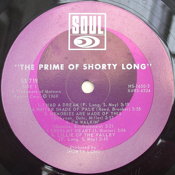 Shorty Long (2) : The Prime Of Shorty Long (LP, Album)