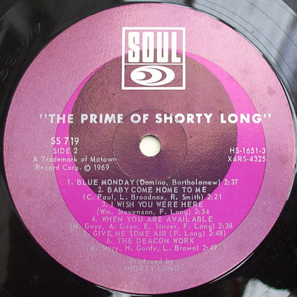 Shorty Long (2) : The Prime Of Shorty Long (LP, Album)