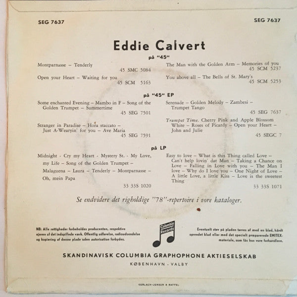 Eddie Calvert : Golden Trumpet-Golden Melodies (No.2) (7", EP)
