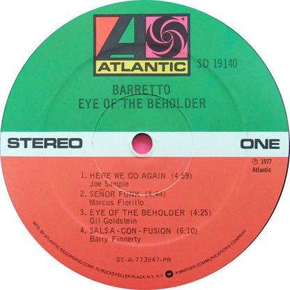 Ray Barretto : Eye Of The Beholder (LP, Album, PR )