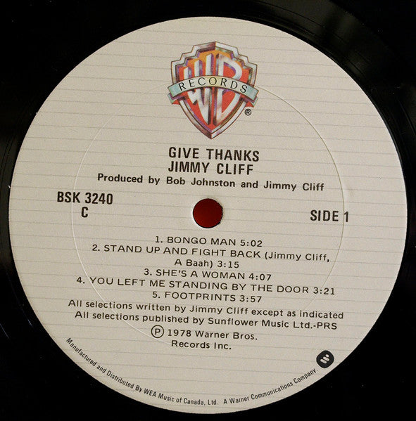 Jimmy Cliff : Give Thankx (LP, M/Print)