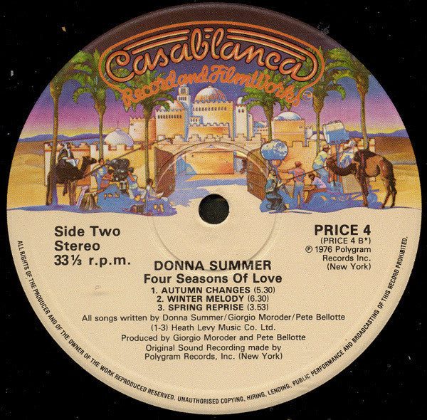 Donna Summer : Four Seasons Of Love (LP, Album, RE)