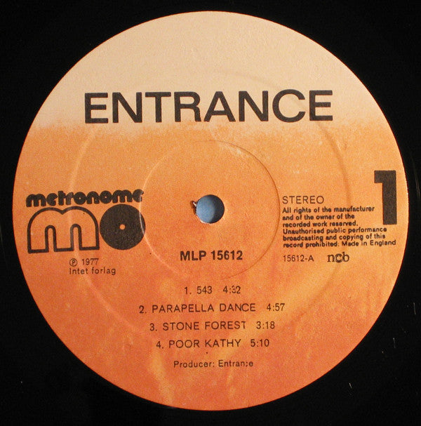 Entrance (2) : Entrance (LP, Album)